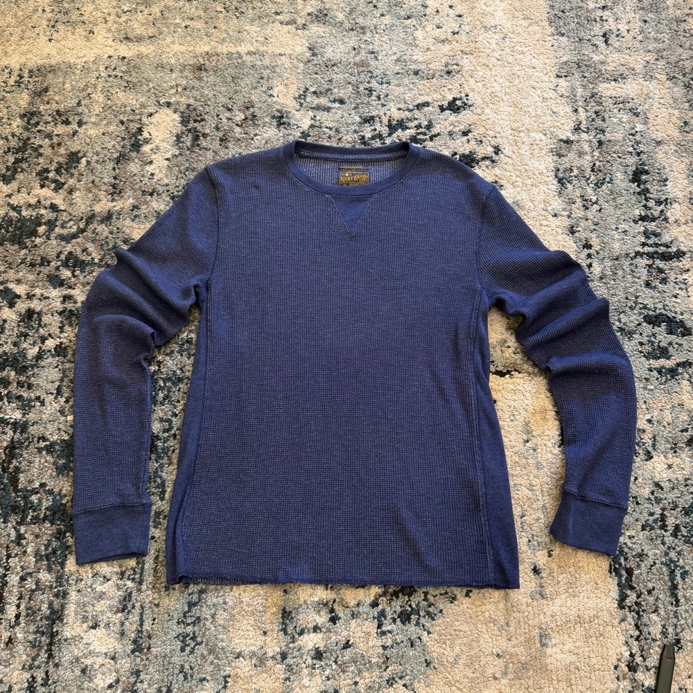 Lucky Brand Men's Navy Long Sleeve Shirt